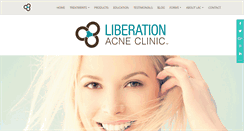 Desktop Screenshot of liberationacneclinic.com